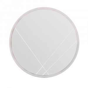 Oglinda rotunda alba 60 cm Iuydu The Home Collection