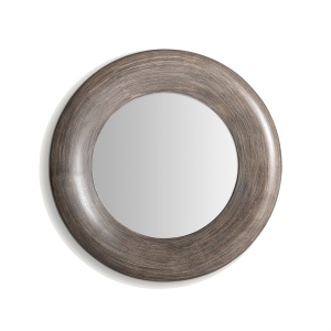 Oglinda rotunda maro din fibre naturale 140 cm Kalhey Vical Home