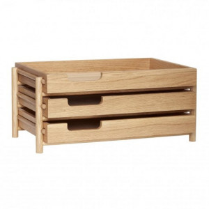 Organizator birou maro din lemn Note Hubsch