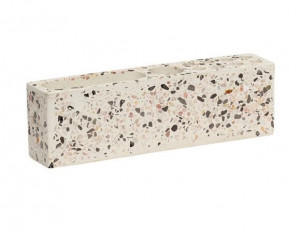Organizator multicolor din beton si piatra pentru birou Sim Terrazzo Hubsch