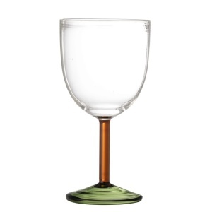 Pahar de vin multicolor din sticla 220 ml Martine Bloomingville