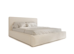 Pat crem din textil 200x200 cm Totti FURPOL