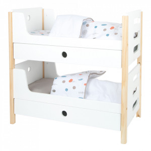 Pat pentru papusi din lemn si textil Double Little Button Small Foot
