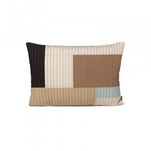 Perna decorativa dreptunghiulara multicolora din bumbac 40x60 cm Shay Quilt Ferm Living