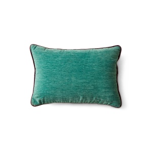 Perna dreptunghiulara albastra din catifea 35x50 cm Ice HKliving