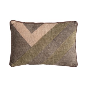 Perna dreptunghiulara bej/verde din fibre naturale 40x60 cm Anzaty Vical Home