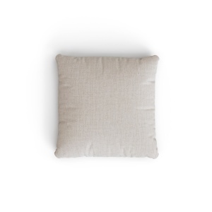 Perna patrata bej din fibre sintetice 60x60 cm Sorells Kave Home