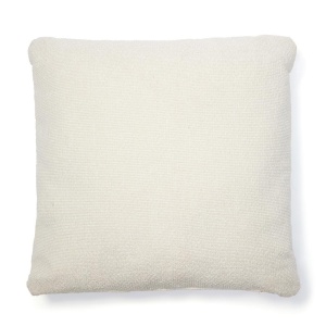 Perna patrata ecru din fibre sintetice 52x52 cm Martina Chenille Kave Home