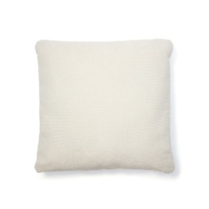 Perna patrata ecru din fibre sintetice 52x52 cm Martina Chenille Kave Home