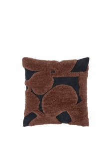 Perna patrata maro/neagra din fibre naturale 50x50 cm Cilla Ferm Living
