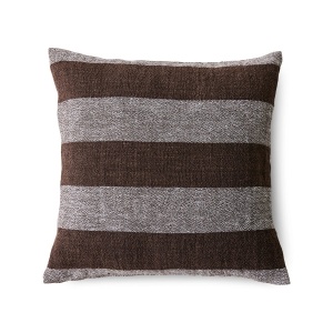 Perna patrata neagra/gri din fibre naturale 50x50 cm Ranch HKliving