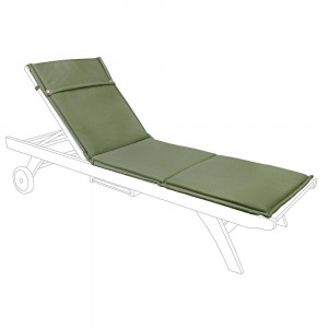 Perna sezut pentru exterior dreptunghiulara verde din fibre sintetice 63x190 cm Olefin Bizzotto
