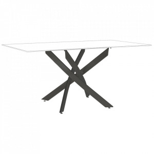 Picior pentru masa dining negru din metal George Bizzotto