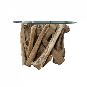 Picior pentru masa maro din lemn Nature The Home Collection