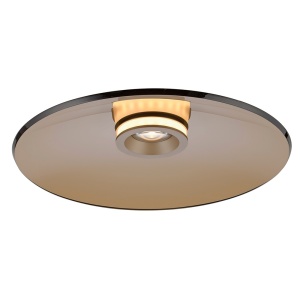 Plafoniera maro bronz din sticla cu 2 LED-uri Pure Moon L Zuma Line