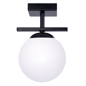 Plafoniera neagra/alba din metal Globe Zuma Line