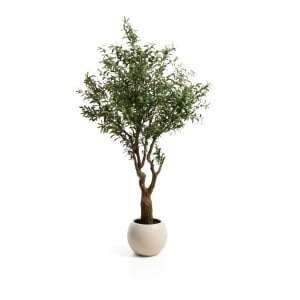 Planta artificiala cu ghiveci multicolora din fibre sintetice 250 cm Olivo Kave Home