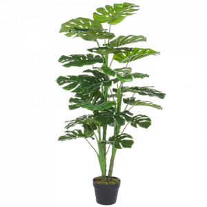 Planta artificiala verde din plastic 120 cm Philodendron Bizzotto