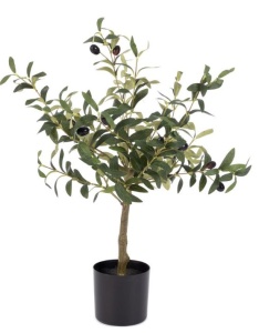 Planta artificiala verde/neagra din fibre sintetice 65 cm Olive Bizzotto