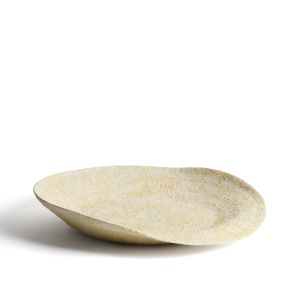 Platou decorativ ecru din ceramica 51 cm Medira Kave Home