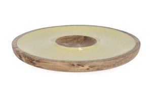 Platou pentru aperitiv galben/maro din ceramica 39 cm Thara Bizzotto