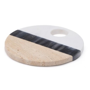 Platou pentru servire multicolor din marmura 18 cm Nivol Kave Home