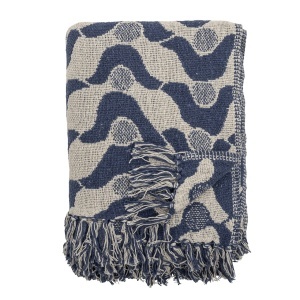 Pled albastru din fibre 130x160 cm Santena Creative Collection