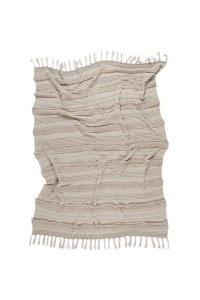 Pled bej din bumbac 125x150 cm Air Lorena Canals