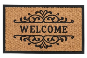 Pres intrare maro din fibre naturale Bali Welcome Lalee (diverse dimensiuni)