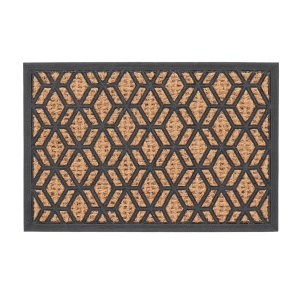 Pres intrare maro/negru din fibre naturale 40x61 cm Diamond Esschert Design