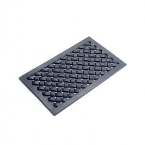 Pres pentru intrare dreptunghiular negru din cauciuc 45x75 cm Molve Nordal