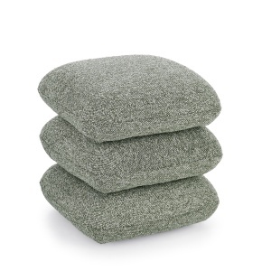 Puf patrat verde din textil 45x45 cm Antara Bizzotto
