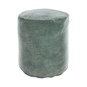 Puf rotund turcoaz din catifea 40 cm Brunetta Kave Home