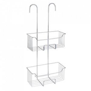 Raft pentru baie argintiu din metal 25 cm Milo Levels Wenko