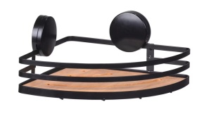 Raft pentru baie negru/maro din metal 27 cm Alba Wenko