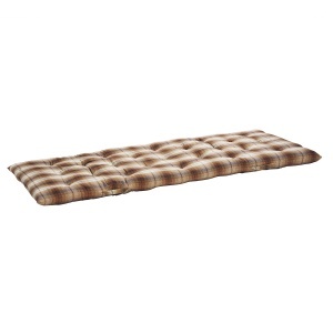 Saltea matlasata multicolora din bumbac 70x180 cm Checked Pumpkin Madam Stoltz