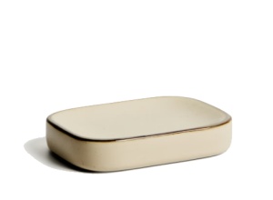 Savoniera ecru din ceramica 9x13 cm Noris Kave Home