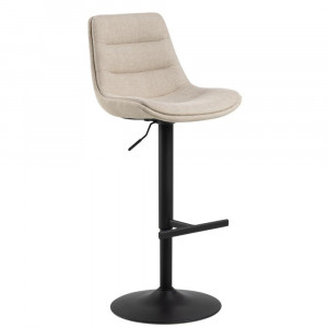 Scaun bar ajustabil din textil bej Adisa Quiet Object