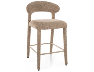 Scaun bar bej din textil Cava The Home Collection