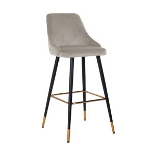 Scaun bar din catifea kaki Imani Richmond Interiors