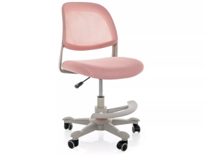 Scaun birou roz din textil pentru copii Q-027 The Home Collection