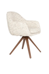 Scaun dining bej din textil Batoul Quiet Object