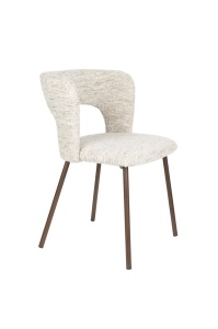 Scaun dining bej din textil Chelsea Quiet Object