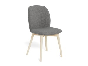 Scaun dining din textil gri Cindy Quiet Object