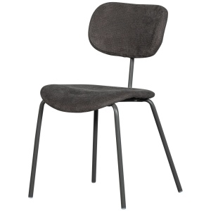 Scaun dining din textil gri Link Woood
