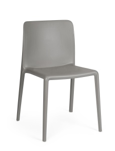 Scaun dining exterior gri din plastic Chloris Bizzotto