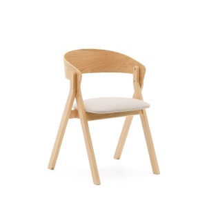 Scaun dining maro deschis din lemn Godia Kave Home