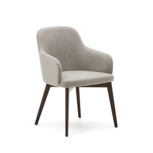 Scaun dining maro/maro inchis din textil Nelida Kave Home