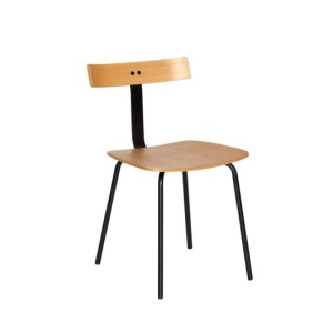 Scaun dining maro/negru din metal Hock Hubsch