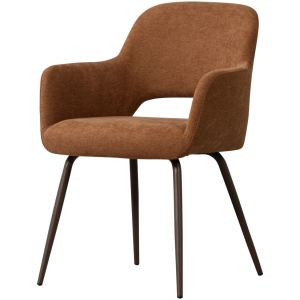 Scaun dining maro/negru din textil Jenny Woood
